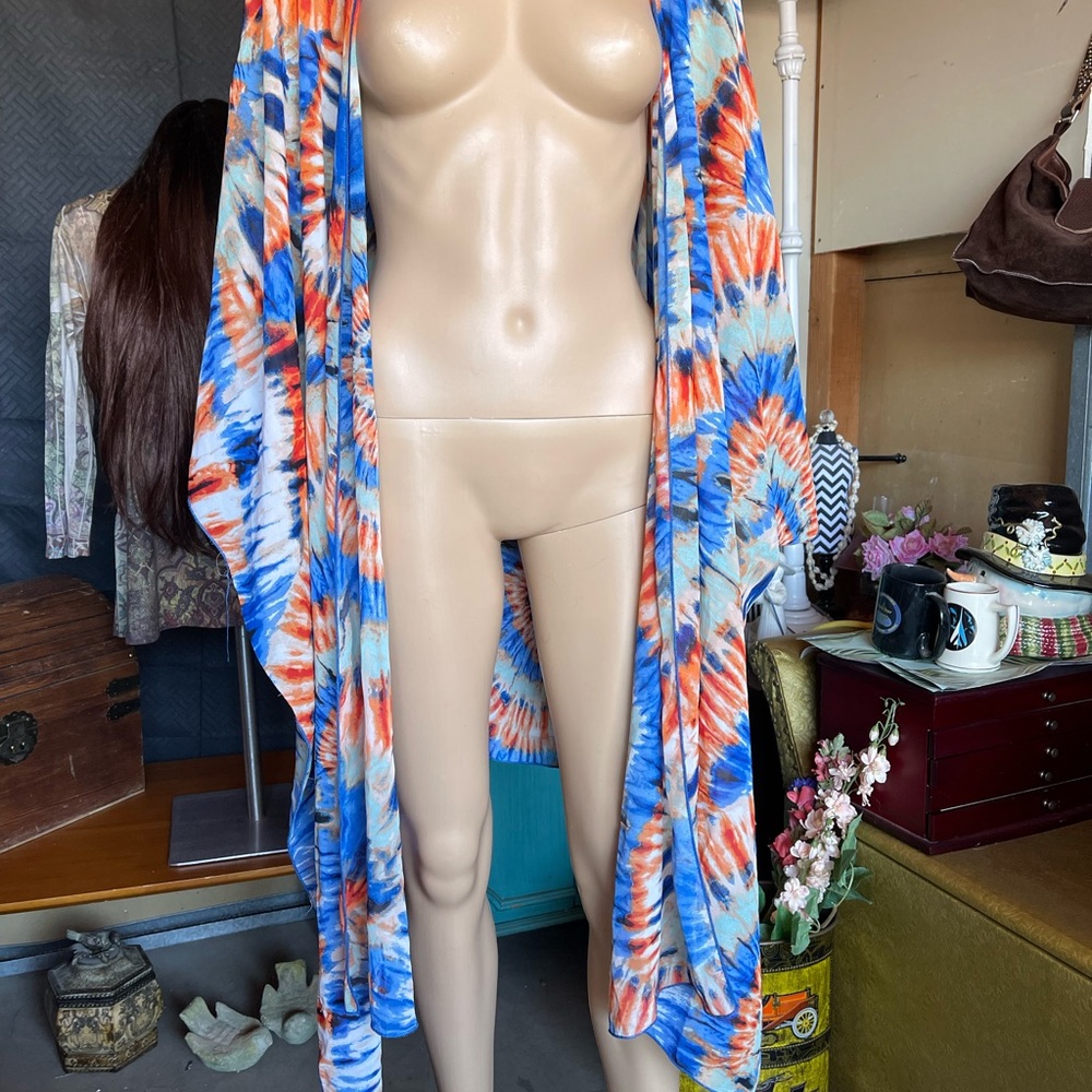 Sunny Leigh Oversized Flowy Tie Dye COVER UP